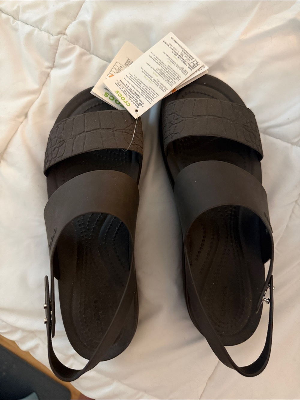 BNWT Crocs platform sandals
